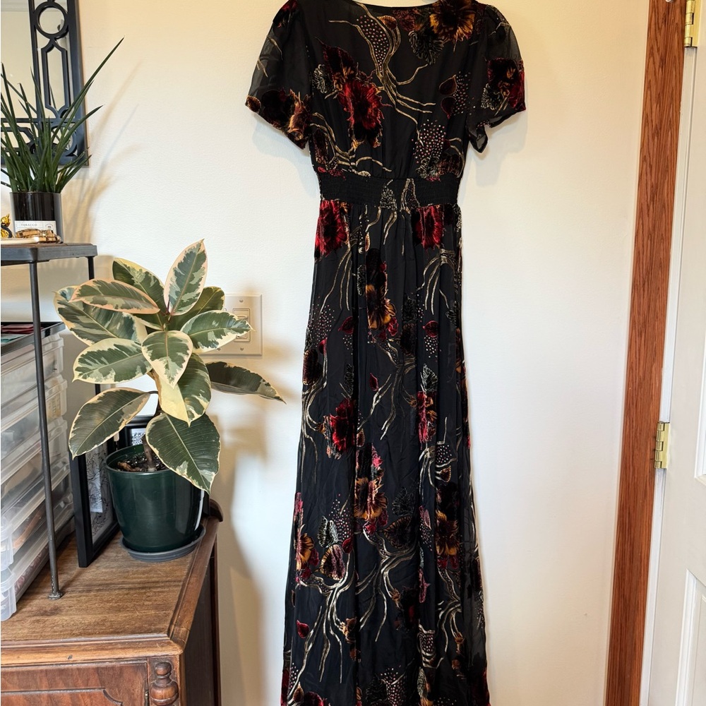 Baltic Born Velvet Burnout Floral Maxi Dress - Picture 4 of 6
